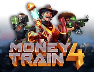 Slots logo of Money Train 4 from Relax Gaming at Punterz Casino